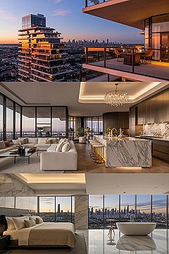 Luxury Penthouse Living: Modern Architecture & City Views