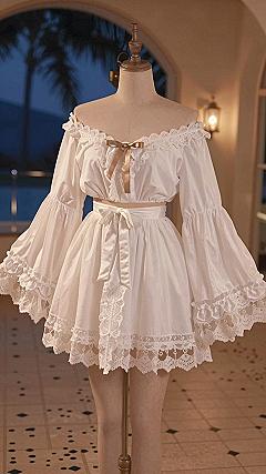 Caring For A White Off-The-Shoulder Summer Set