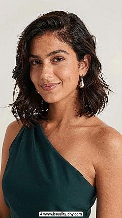 Securing a Messy Bob Updo with a Delicate Wedding Veil