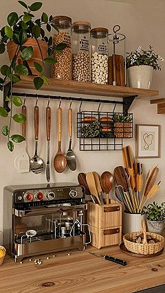 Organizing Open Kitchen Shelves For Autumn