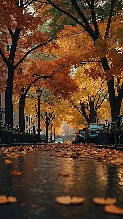 City Lights, Autumn Hues: