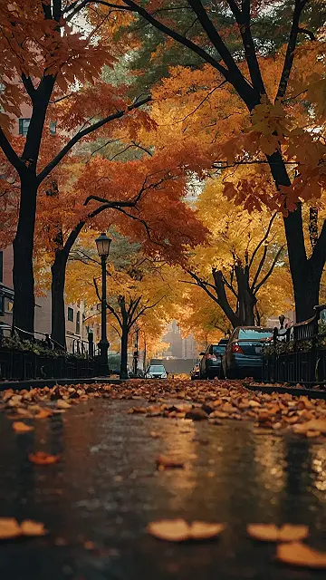 City Lights, Autumn Hues:
