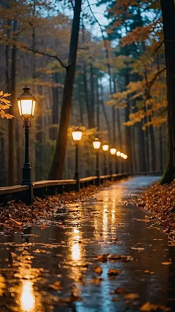 Night’s Forest Lights