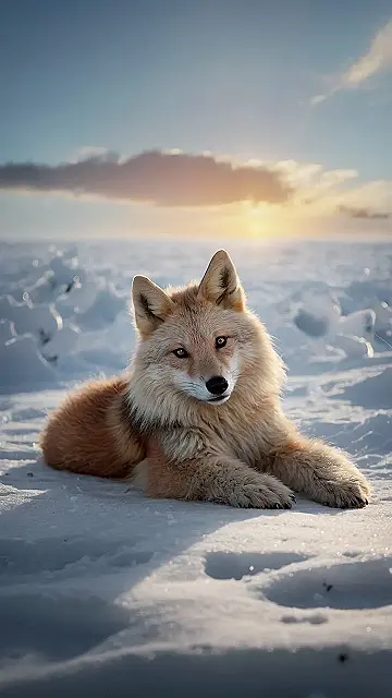 Furry Friend in a Winter Wonderland