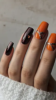 Pumpkin Spice & Everything Nice Nails: