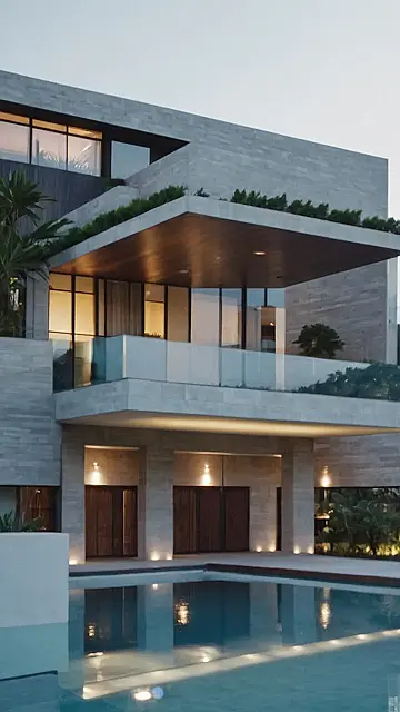 “Poolside Paradise: Where Modern Meets Zen”
