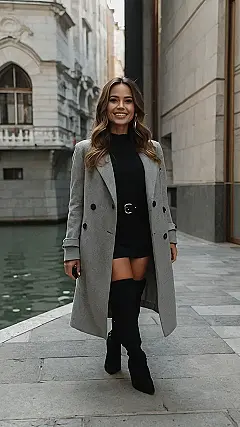 “Feeling Chic in My Knee-Highs”: