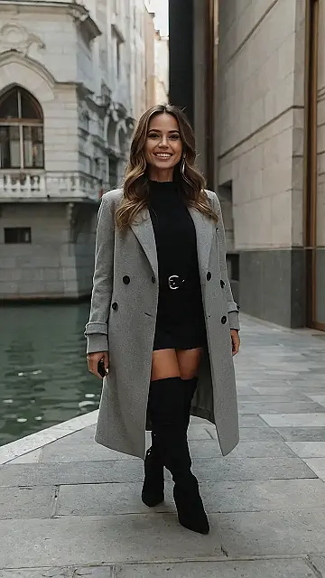 “Feeling Chic in My Knee-Highs”: