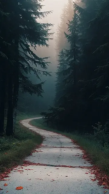 November’s Foggy Path