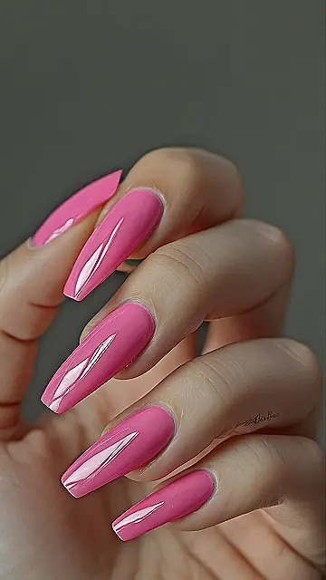 Pink Zenith Nails