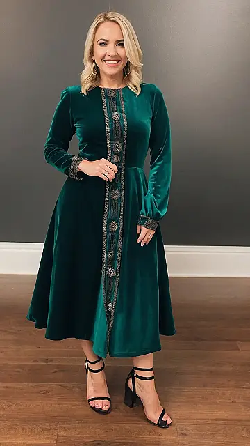 Stunning Velvet Dress Inspirations for the Fashion Forward