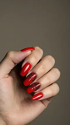 High-Impact Ruby Nails