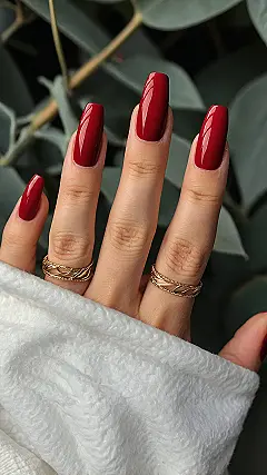 Burgundy Boss Mani