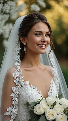 Tiara-Ready Wedding Hair