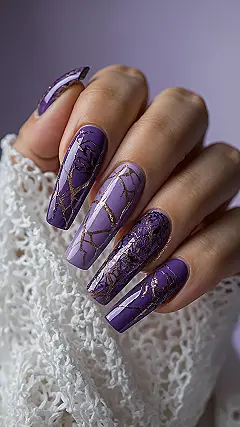 Gold-Cracked Amethyst