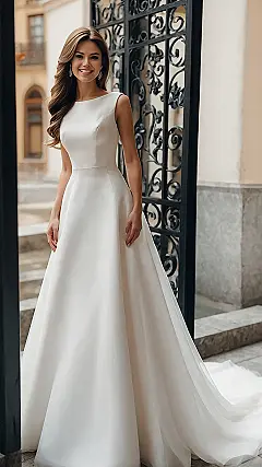 Simple Dress, Stunning Bride