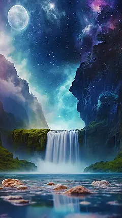 Celestial Cascade Display