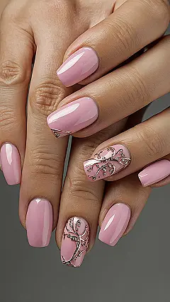 Pink & Gold Autumn Chic