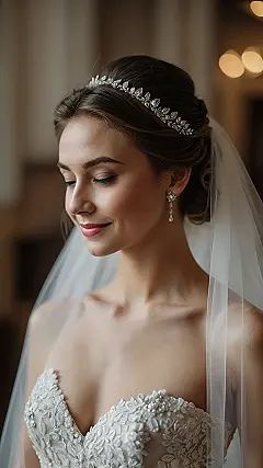 Updo Majesty: Crowned Beauty