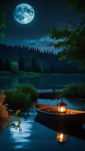 Lake’s Lunar Glow