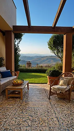 Mediterranean Courtyard Calm