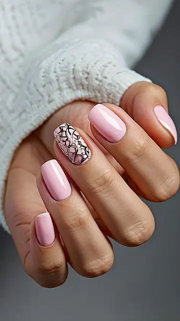 Peachy Pink Summer Tips