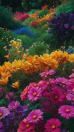 Screen Floral Fantasy