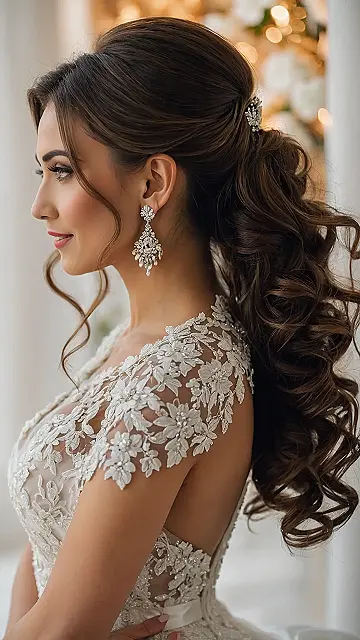 Enchanted Brunette Bridal Hair