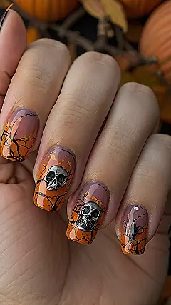 Skull Vibe Nails