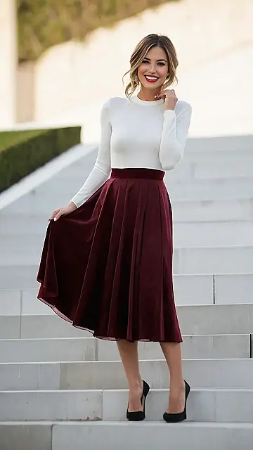 Here’s a catchy title and two paragraphs suitable for a grade 9 student, based on the image and keyword “Christmas party outfits”: