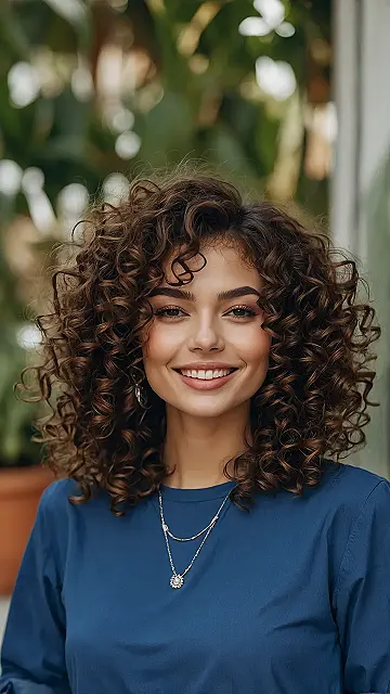 Curly Hair, Bangs Dare