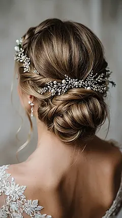 Glimmering Autumn Updos