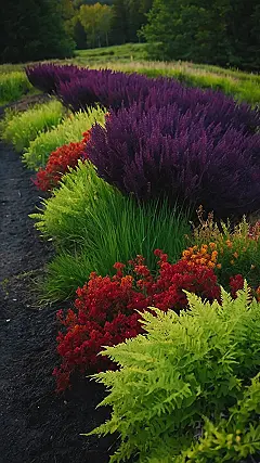 Rainbow Rows – An Evergreen Landscape: