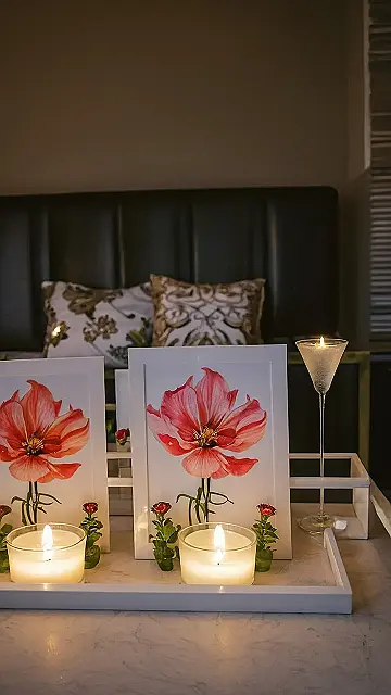 OMG, check out this seriously dreamy room decor!  It’s like a flower shop exploded in the best way possible.  All those gorgeous roses and hydrangeas – who knew you could have so many shades of pretty in one place?  It’s totally Instagrammable, even if you’re not into selfies.  I bet it smells amazing, too! This totally nails the “aesthetic room decor flowers” vibe – it’s chic, it’s classy, and it’s seriously flower-tastic!Seriously, this picture makes me want to rearrange my entire room (even though I’m pretty sure my mom would have a heart attack).  Those little vases are adorable, and the way they’re all arranged is like a tiny flower party waiting to happen.  I bet setting this up took forever, but wow, was it worth it!  Maybe I can just borrow a few flowers from my neighbour’s garden…?  Don’t tell them!