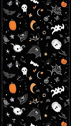 Spooky Fun on a Black Background!