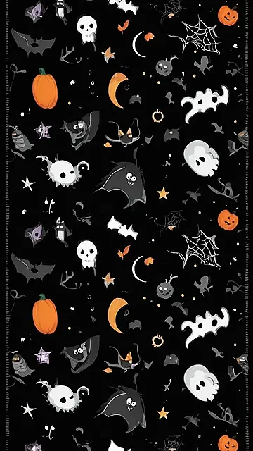 Spooky Fun on a Black Background!