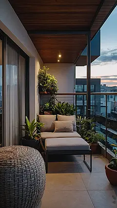 Here’s a title and two paragraphs based on the image and keyword “small balcony garden decor”: