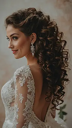 Playful Bridal Curls