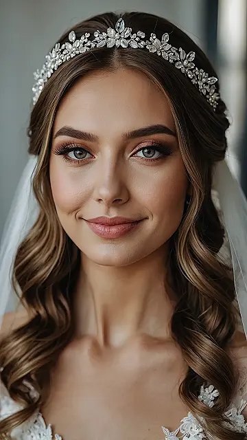 Glittering Wedding Hair