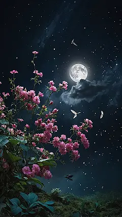 Mystical Midnight Bloom