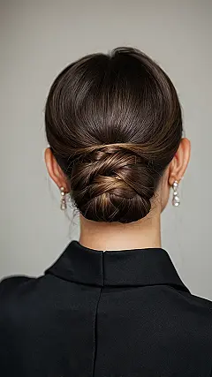 Glimmering “I Do” Bun