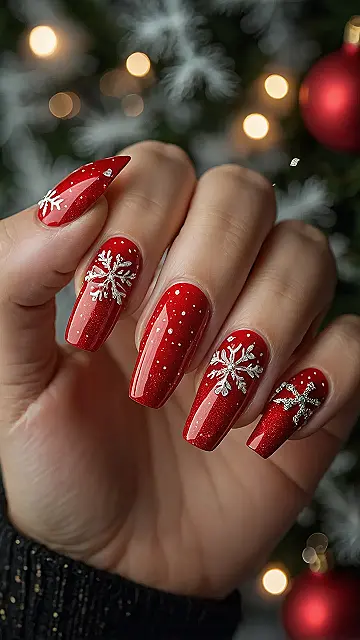 Jingle Bell Mani