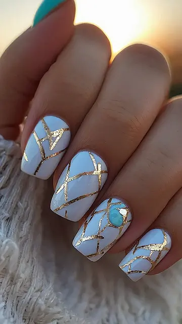 Winter Sparkle Nails
