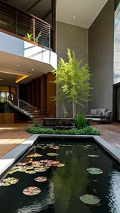Zen Pond Reflections