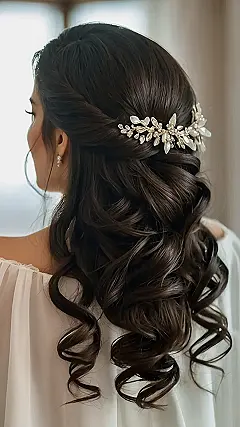 Effortless Bridal Half-Up
