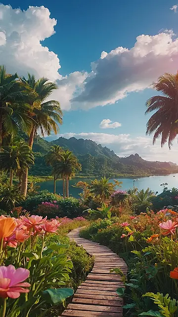 Paradise Found: A Walk Through the Flowers