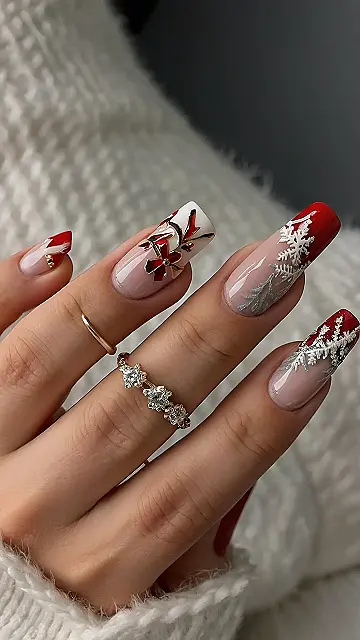 Reindeer Nail Art