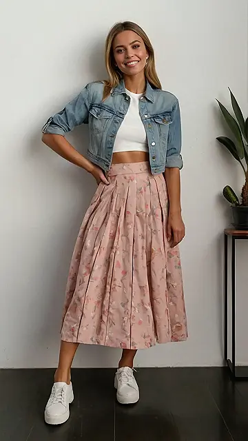 Floral Denim Dreams