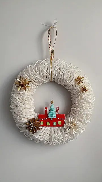 Yarn Christmas Wreath