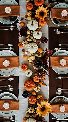 Pumpkin Spice Tablescape:
